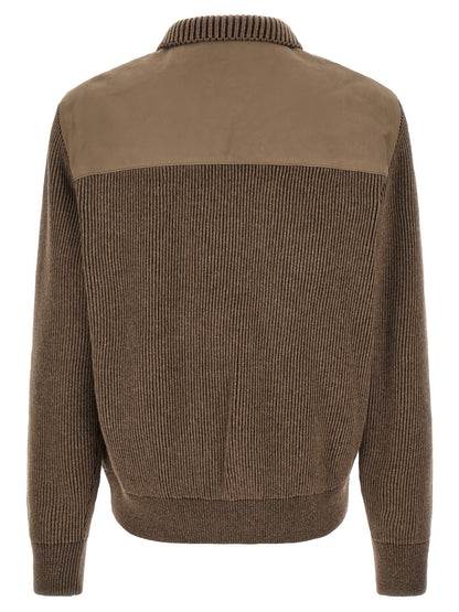 Brioni Brown Calfskin Leather Jacket