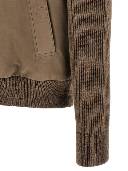 Brioni Brown Calfskin Leather Jacket