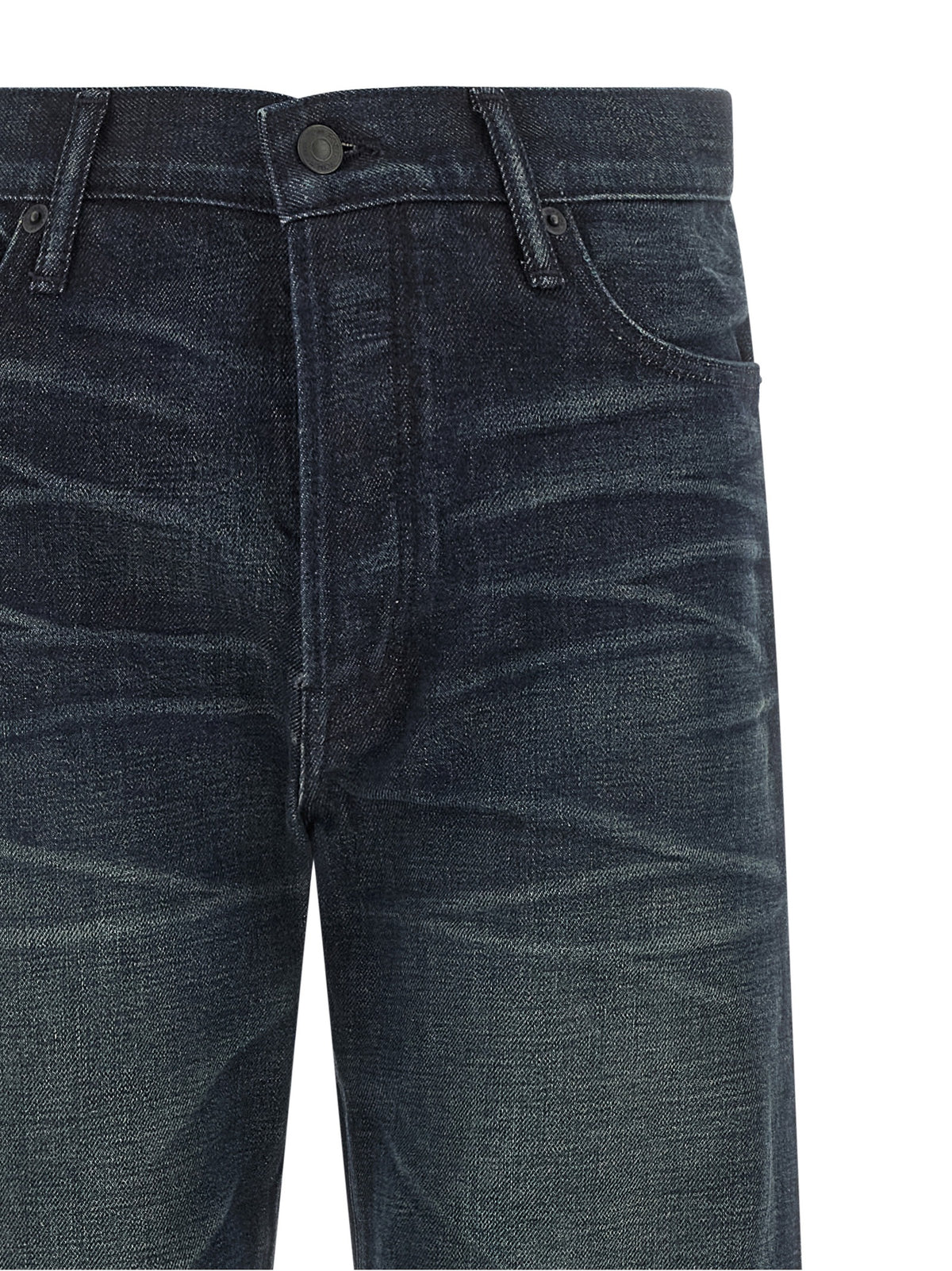 Tom Ford Blue Cotton Jeans Denim