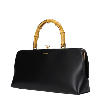Jil Sander Black Leather Handbag