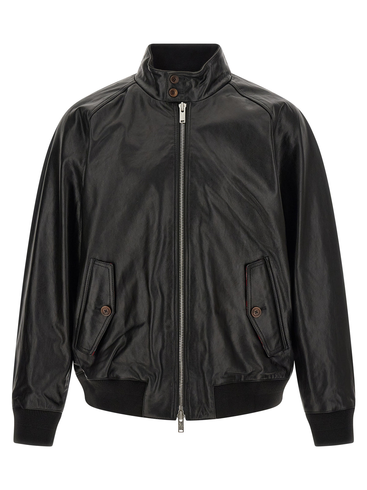 Baracuta Black Cowhide Leather Jacket