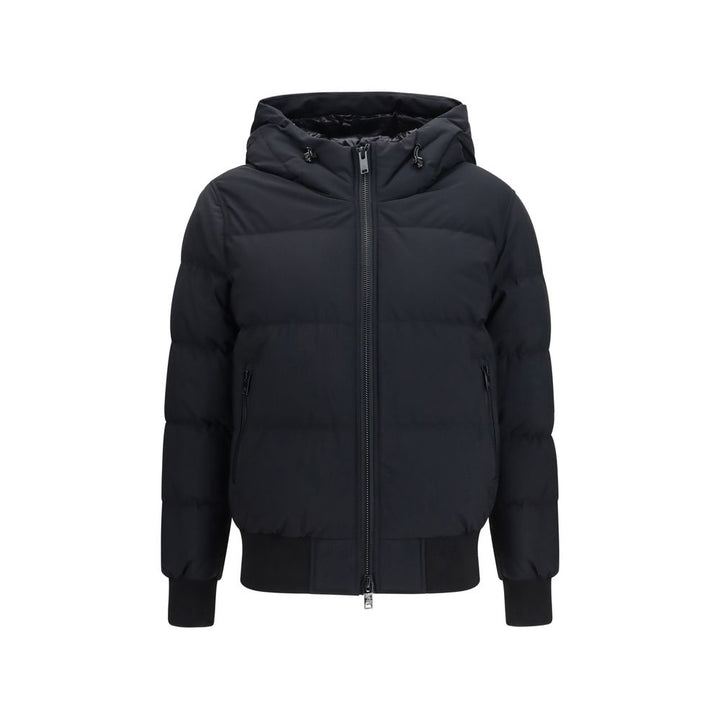 Moose Knuckles Black Nylon Bomber