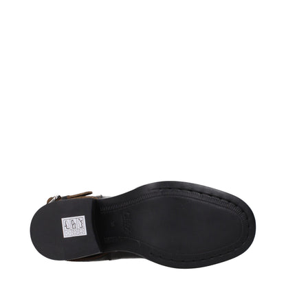 Chloé Black Leather Ankle Boots