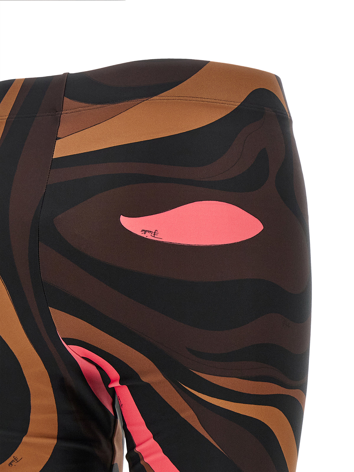 Emilio Pucci Brown Polyamide Leggings