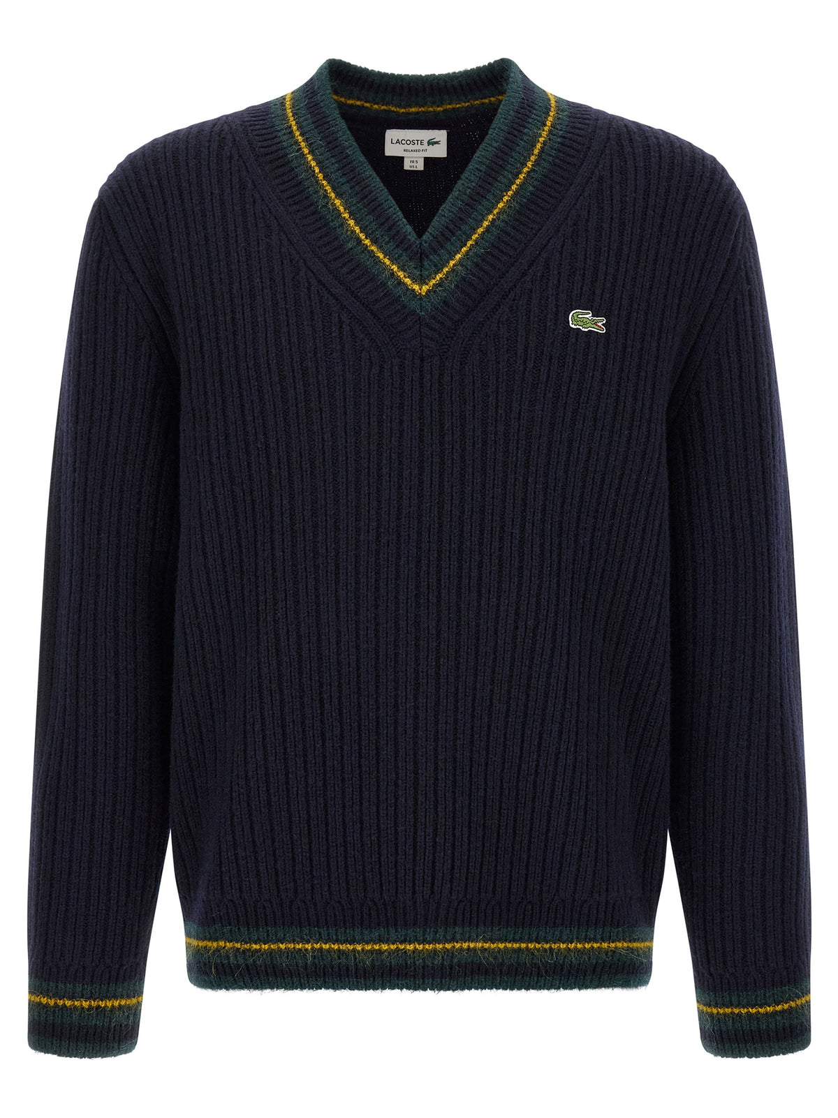 Lacoste Blue Wool Cardigan