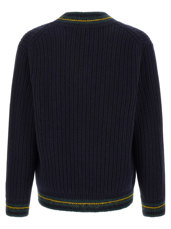 Lacoste Blue Wool Cardigan