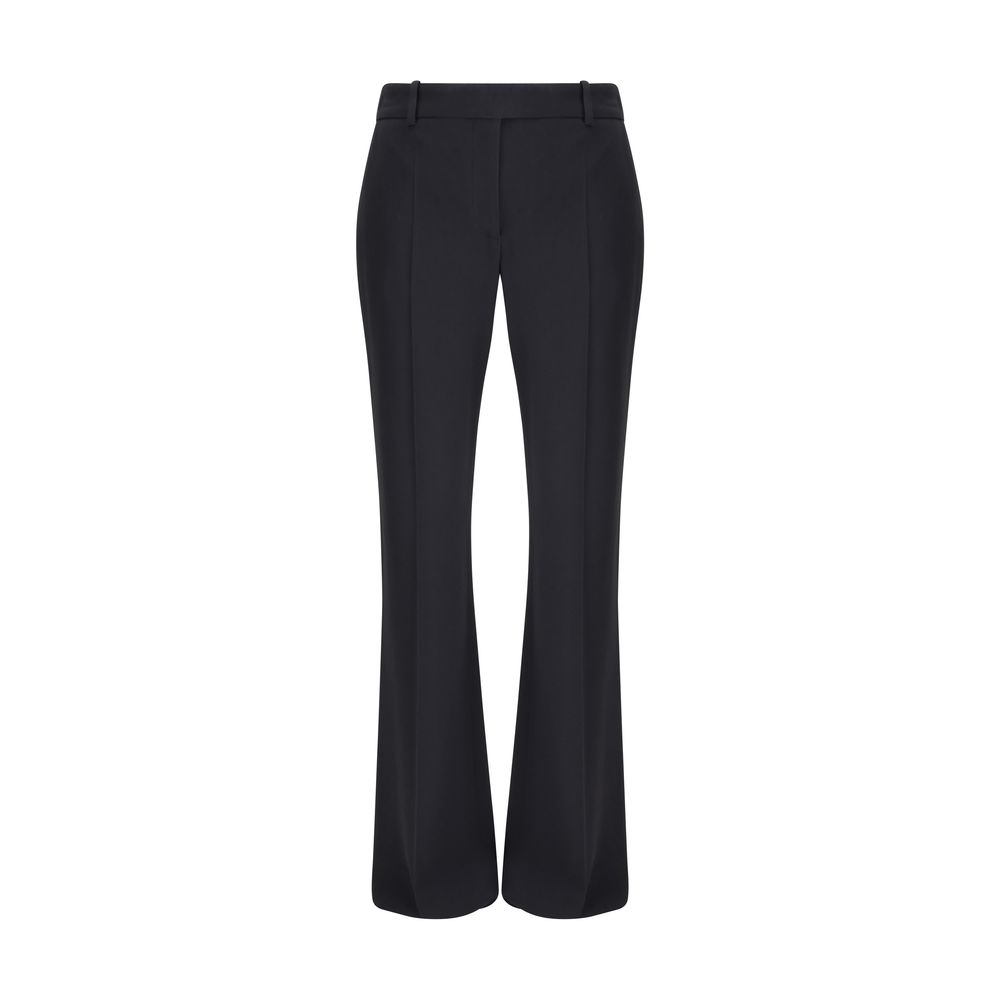 Alexander McQueen Black Acetate Flared Pants