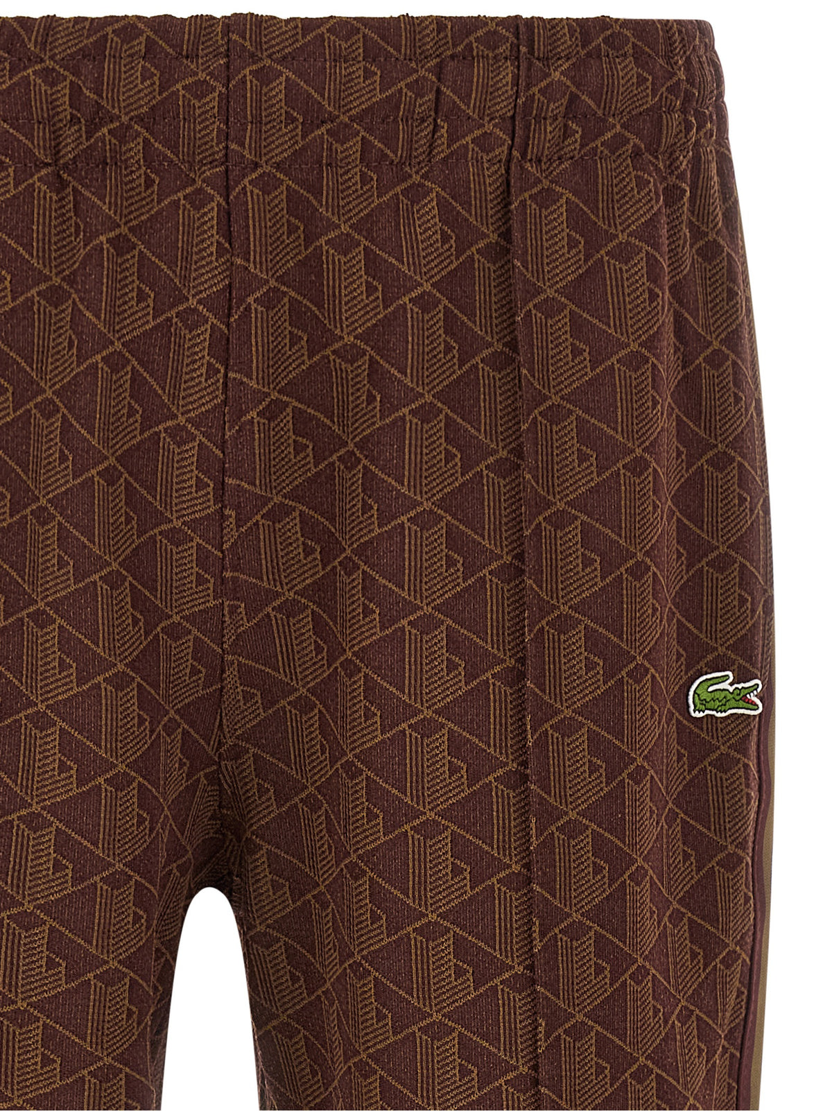 Lacoste Brown Polyester Joggers (Workout Pants)