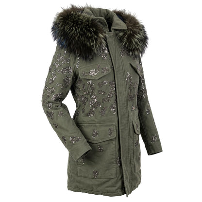 Mr&Mrs Italy Green Cotton Women Jacket