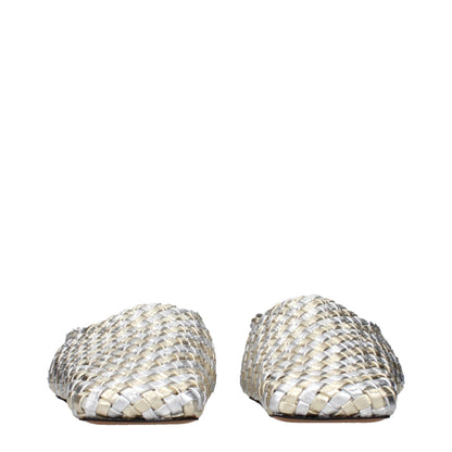 Stella McCartney Gray Leather Slippers