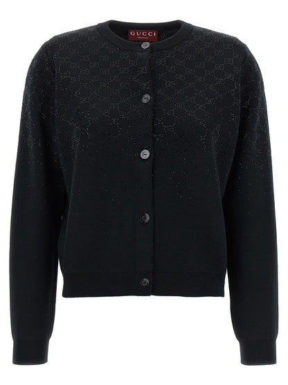 Gucci Black Wool Cardigan