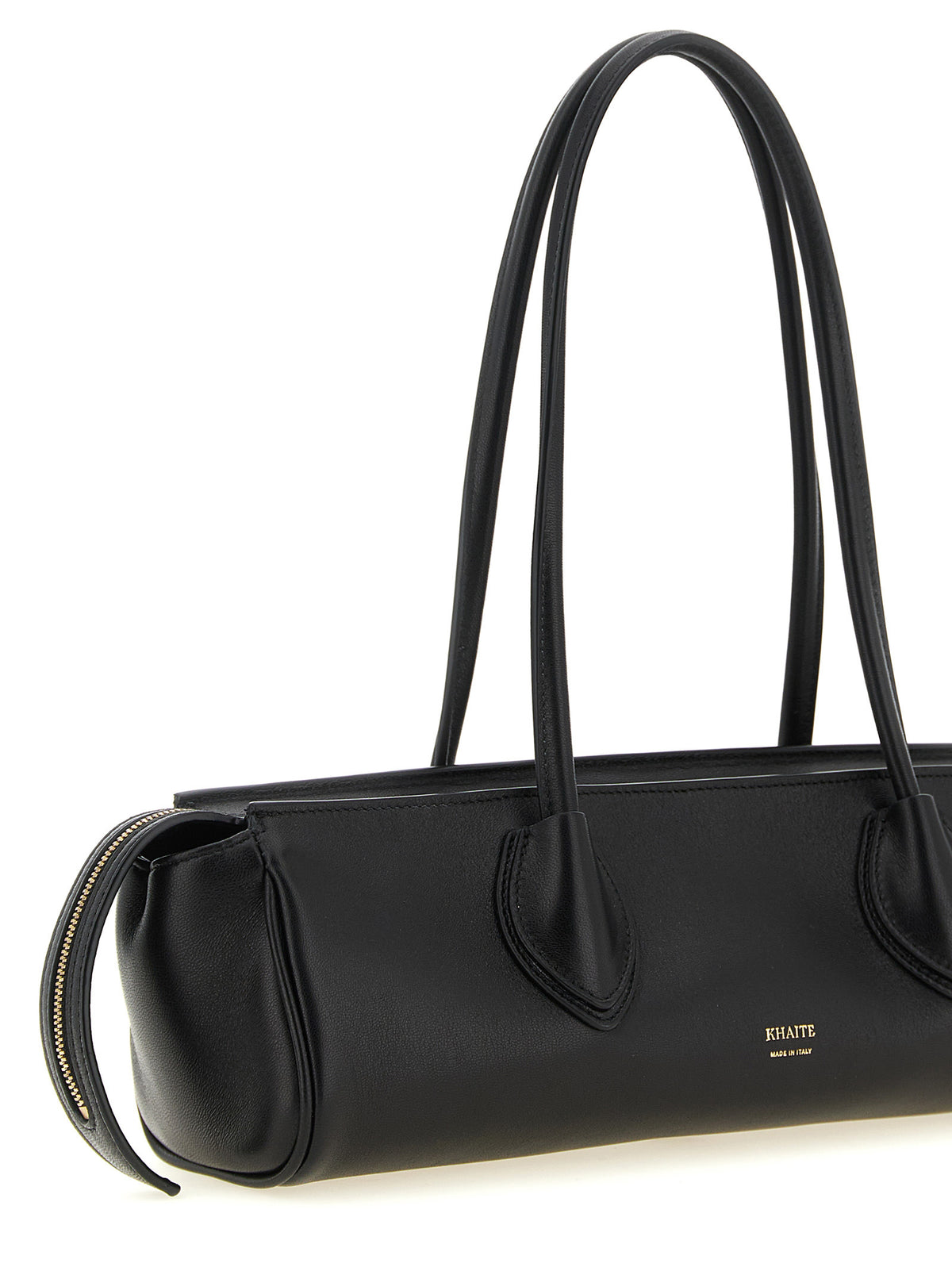Khaite Black Lamb Leather Shoulder Bag