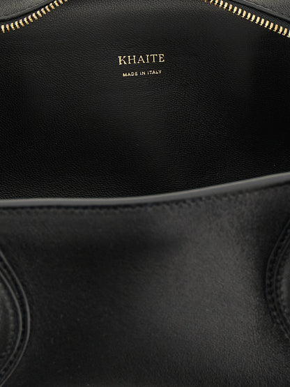 Khaite Black Lamb Leather Shoulder Bag