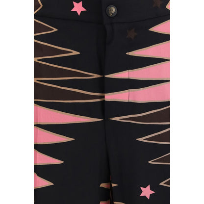 Emilio Pucci Multicolor Silk Casual Pants