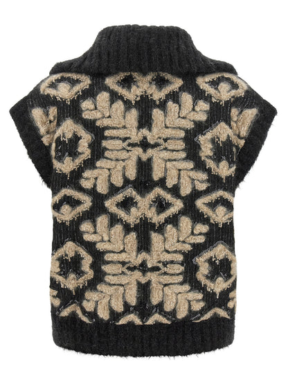 Brunello Cucinelli Gray Wool Cardigan