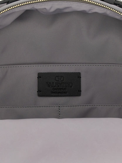 Valentino Garavani Gray Polyester Backpack