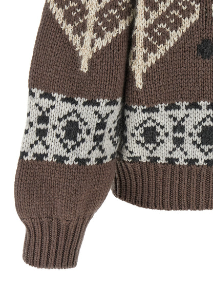 Brunello Cucinelli Brown Cashmere Cardigan