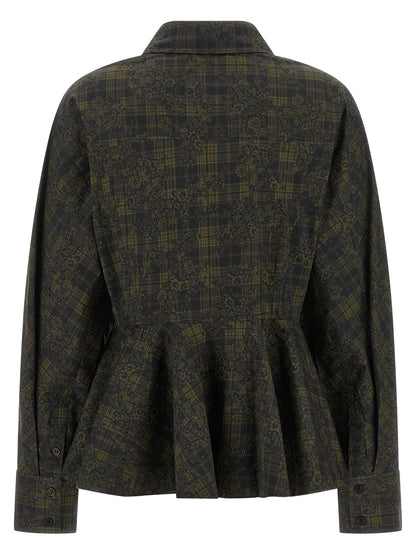 Ganni Bicolor Organic Cotton Blouse