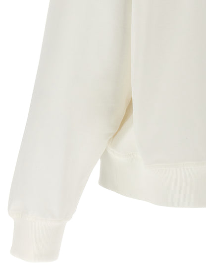 Brunello Cucinelli White Cotton Hoodie