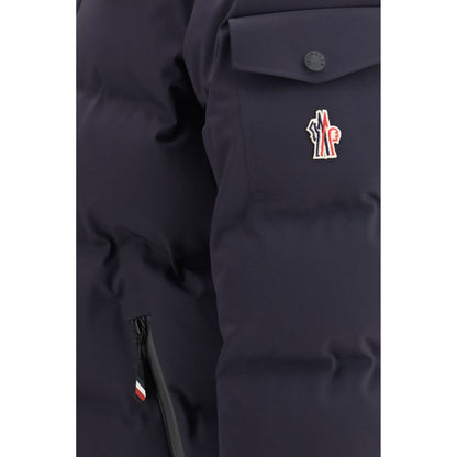 Moncler Grenoble Blue Polyamide Full-Length Jacket