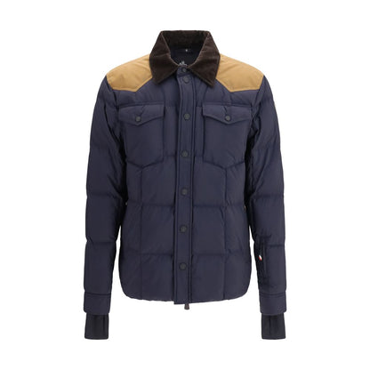 Moncler Grenoble Blue Polyamide Full-Length Jacket