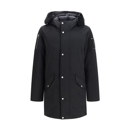 Moose Knuckles Black Cotton Coat