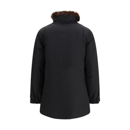 Woolrich Black Cotton Full-Length Jacket