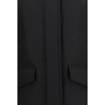 Woolrich Black Cotton Full-Length Jacket