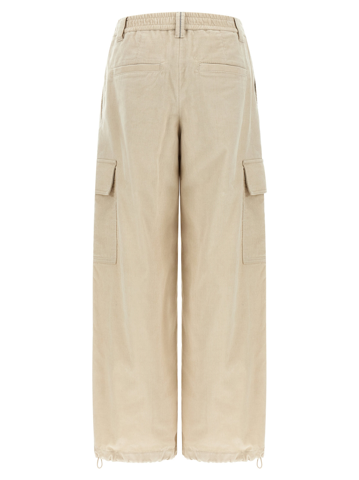 Brunello Cucinelli Beige Cotton Cargo Pants