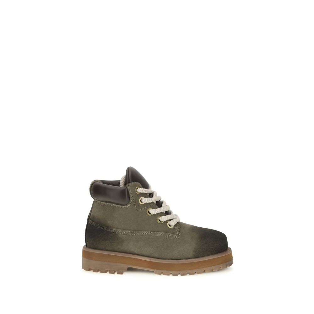 PDF Channel Bicolor Calf Leather Bos Taurus Lace-Up Boots