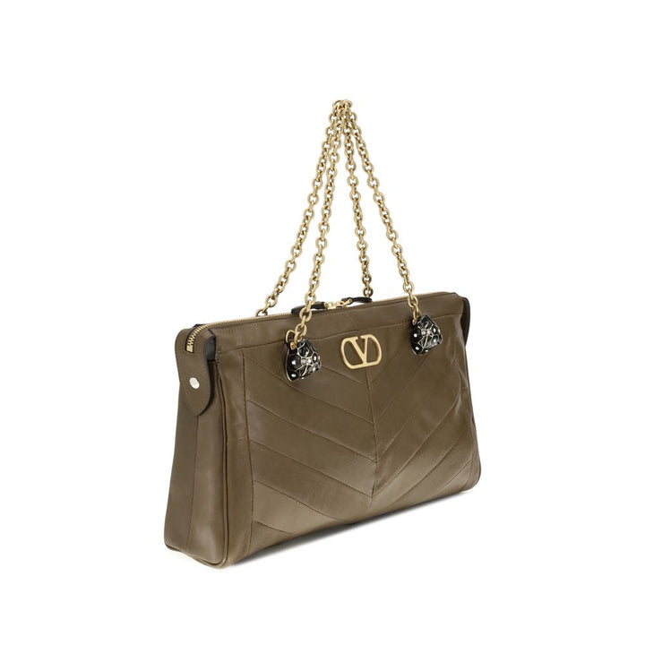 Valentino Garavani Bicolor Napa Leather / Calf Bos Taurus Shoulder Bag