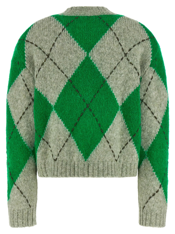 Ballantyne Bicolor Wool Cardigan