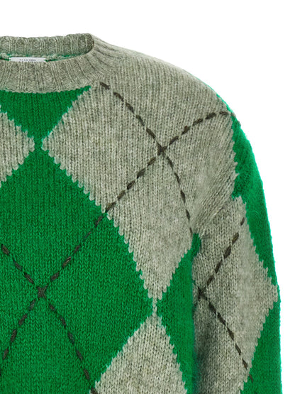 Ballantyne Bicolor Wool Cardigan