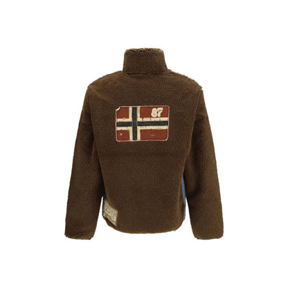 Napapijri Brown Polyester Sweatshirt