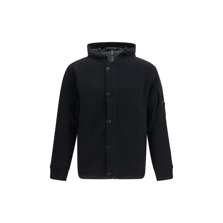C.P. Company Black Wool Oves Aries Sweater
