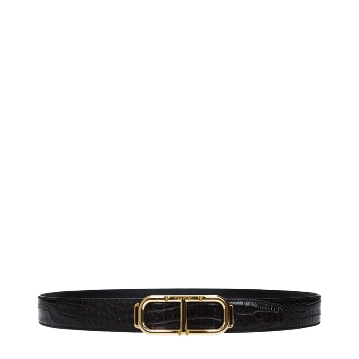 Tom Ford Brown Leather Regular Belt