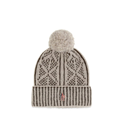 Moncler Grenoble Gray Alpaca Vicugna Pacos Beanie