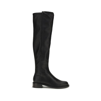 Stuart Weitzman Black Napa Leather / Calf Bos Taurus Over The Knee