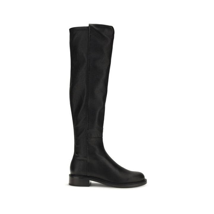 Stuart Weitzman Black Napa Leather / Calf Bos Taurus Over The Knee