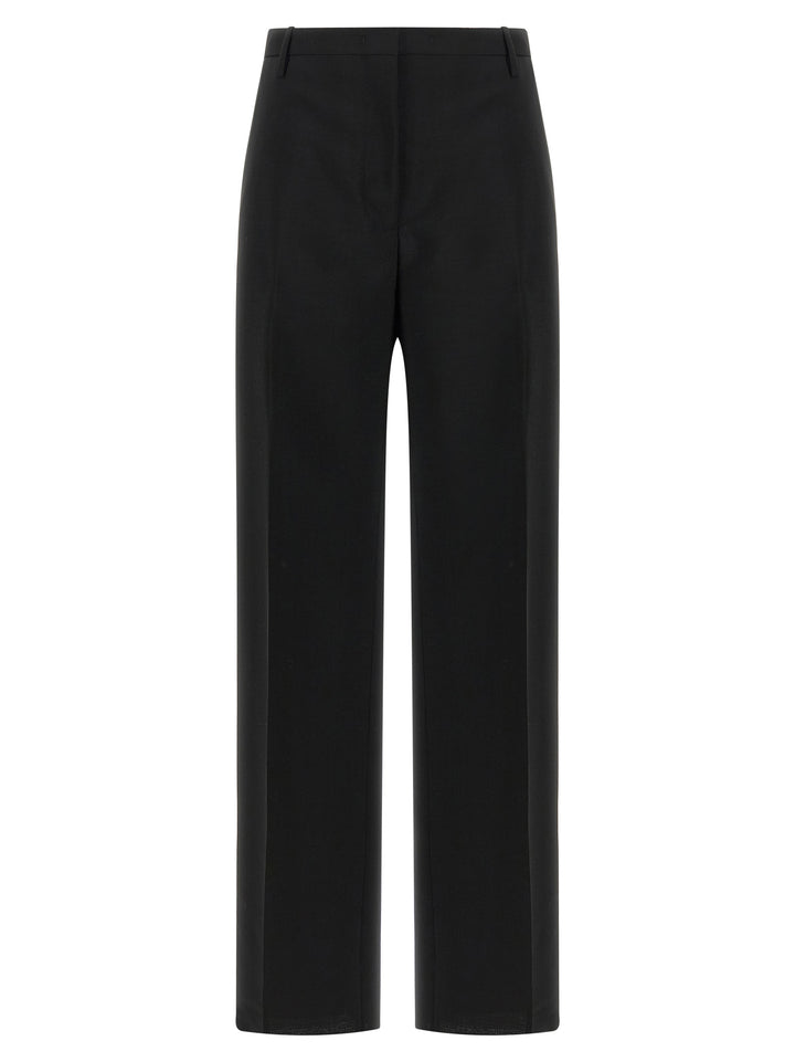 Fendi Black Mohair Dress Pants