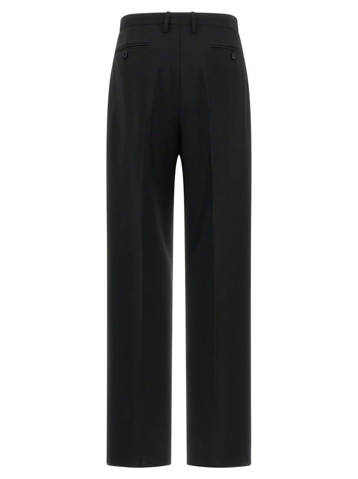 Fendi Black Mohair Dress Pants