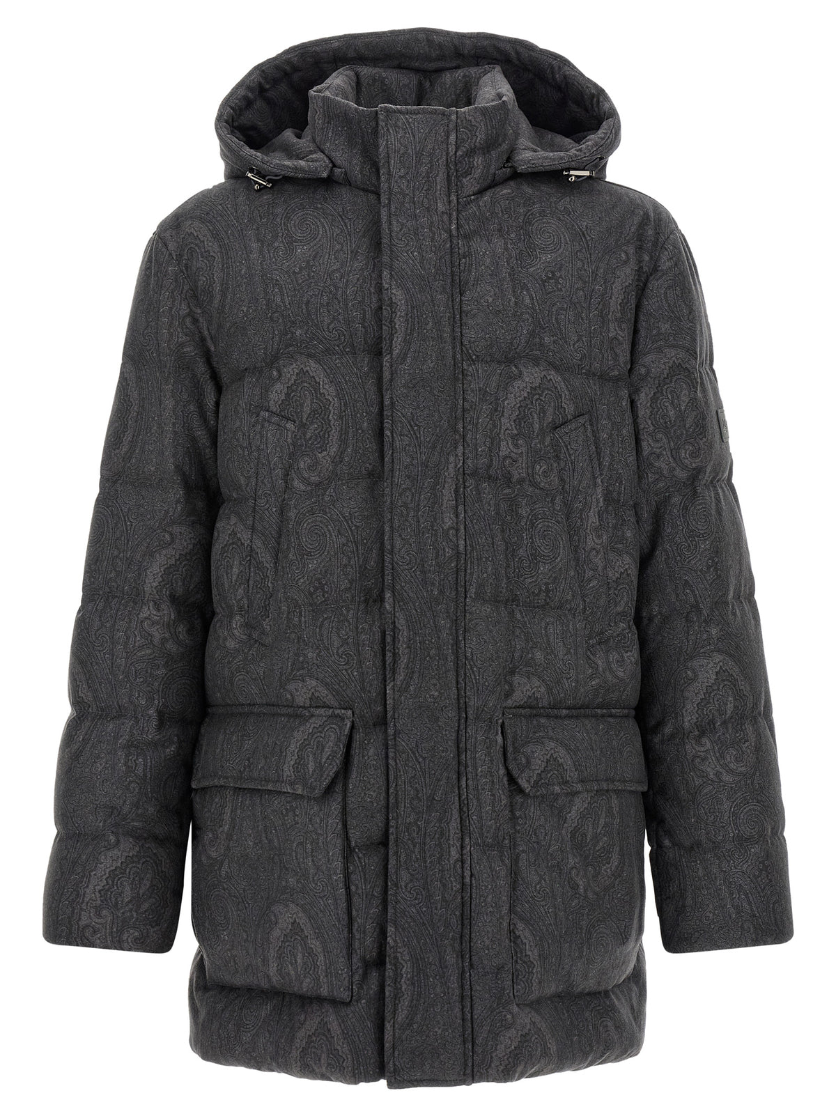 Etro Gray Wool Coat