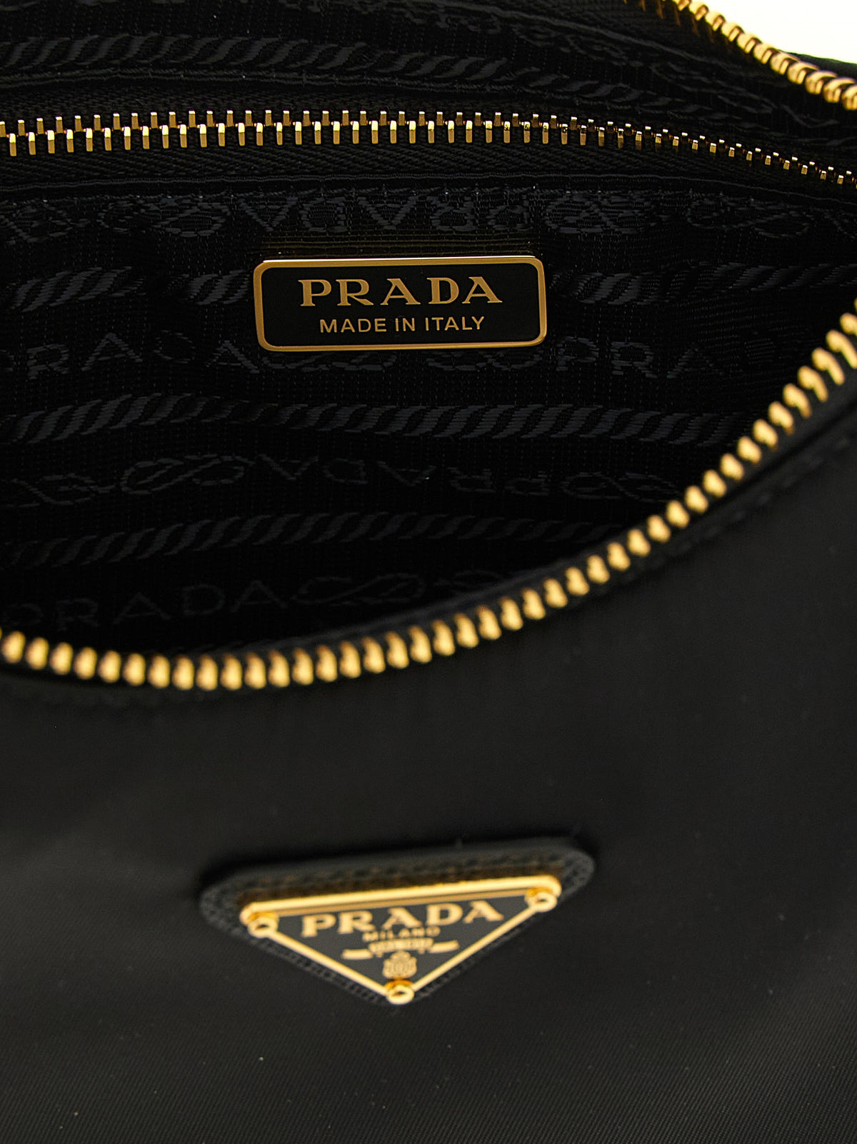 Prada Black Recycled Polyamide Shoulder Bag