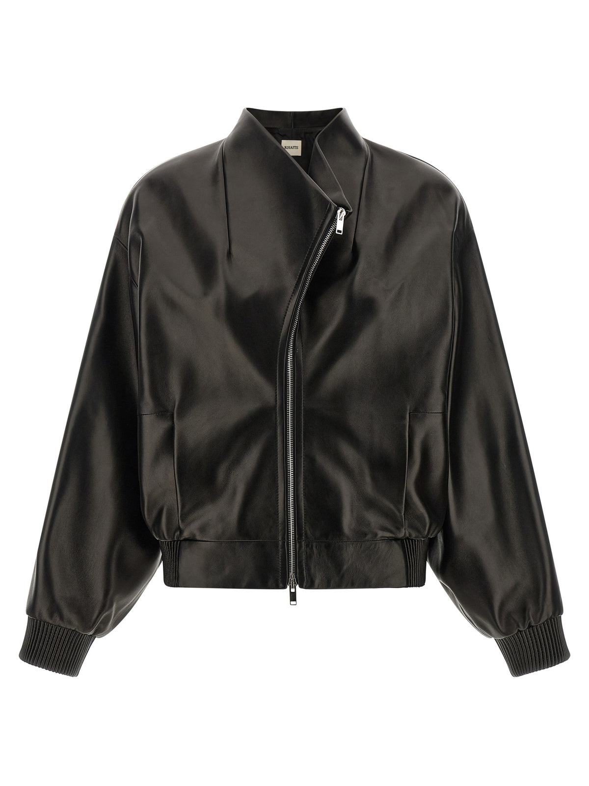 Khaite Black Lamb Leather Leather Jacket