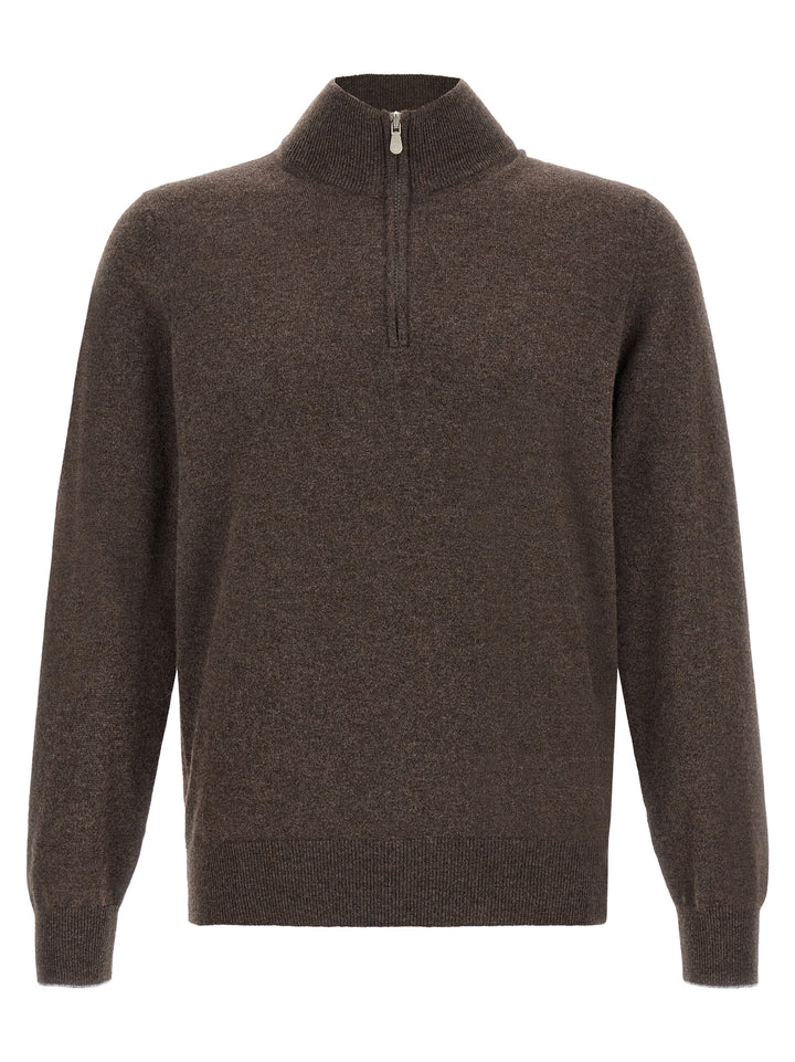 Brunello Cucinelli Brown Cashmere Cardigan