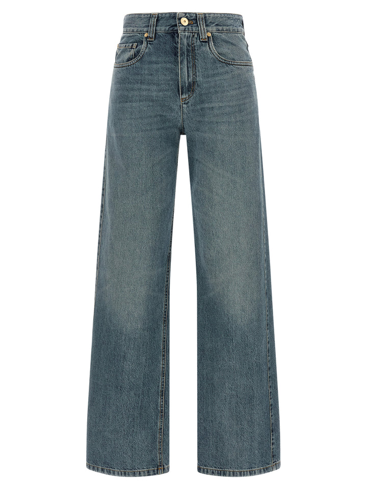 Brunello Cucinelli Blue Cotton Jeans Denim