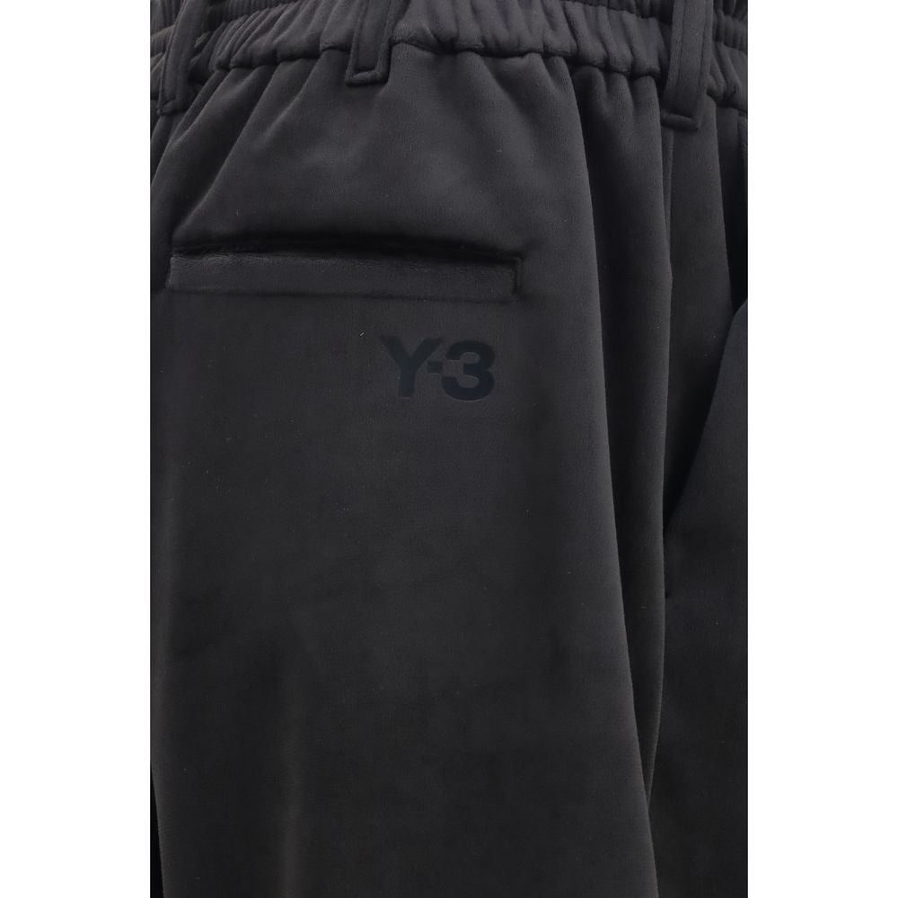 Y-3 Black Polyester Athletic Pants