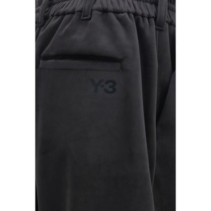 Y-3 Black Polyester Athletic Pants