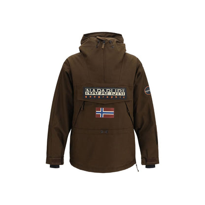 Napapijri Brown Polyamide Shell Jacket