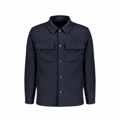 Autore Blue Cashmere Full-Length Jacket